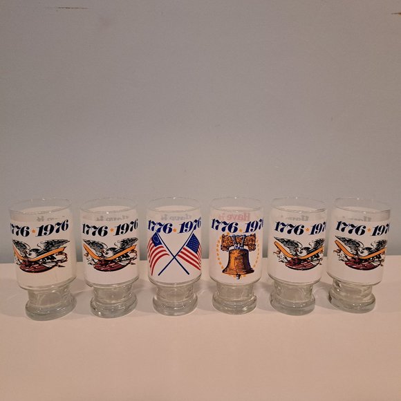 Burger King Other - Six Vintage Burger King Have it Your Way Bicentennial collector's series glasses
